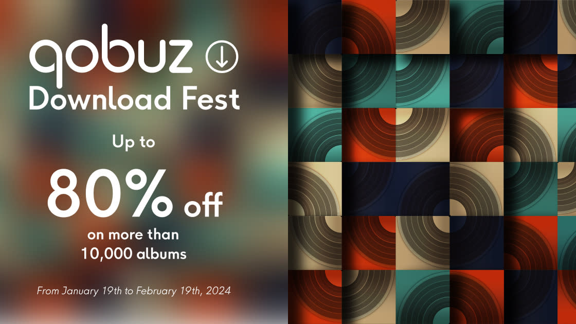  Qobuz download fest banner promo image. 