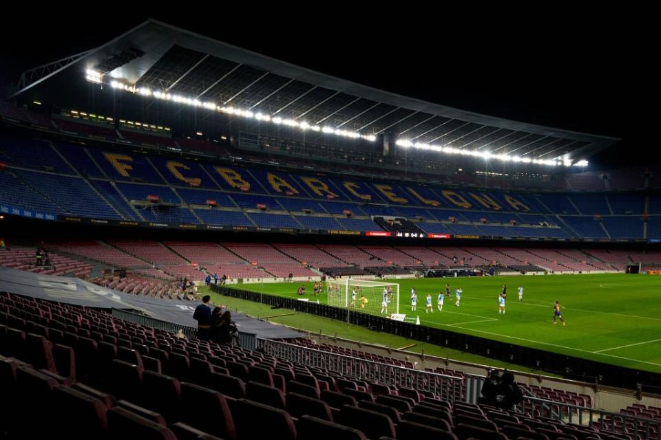 Barcelona hosted Espanyol behind closed doors in January 2021 - tonight’s match could see a full house (Getty Images)
