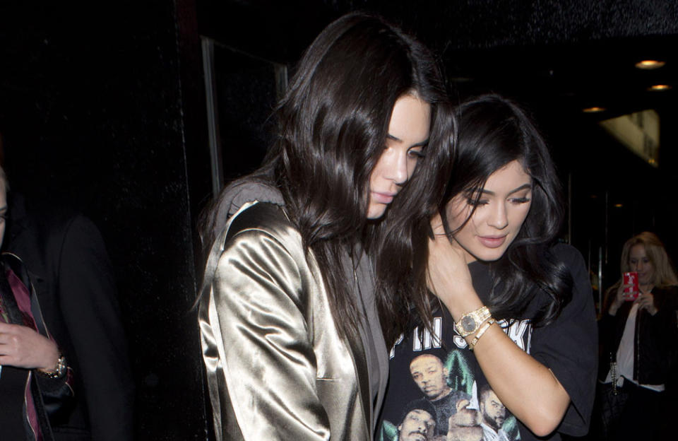 Kendall and Kylie Jenner escaped injury credit:Bang Showbiz
