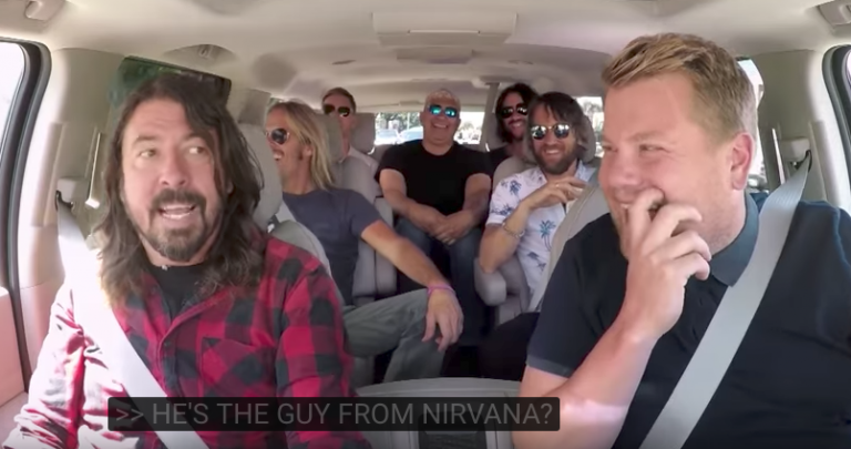 Foo Fighters join James Corden for Carpool Karaoke