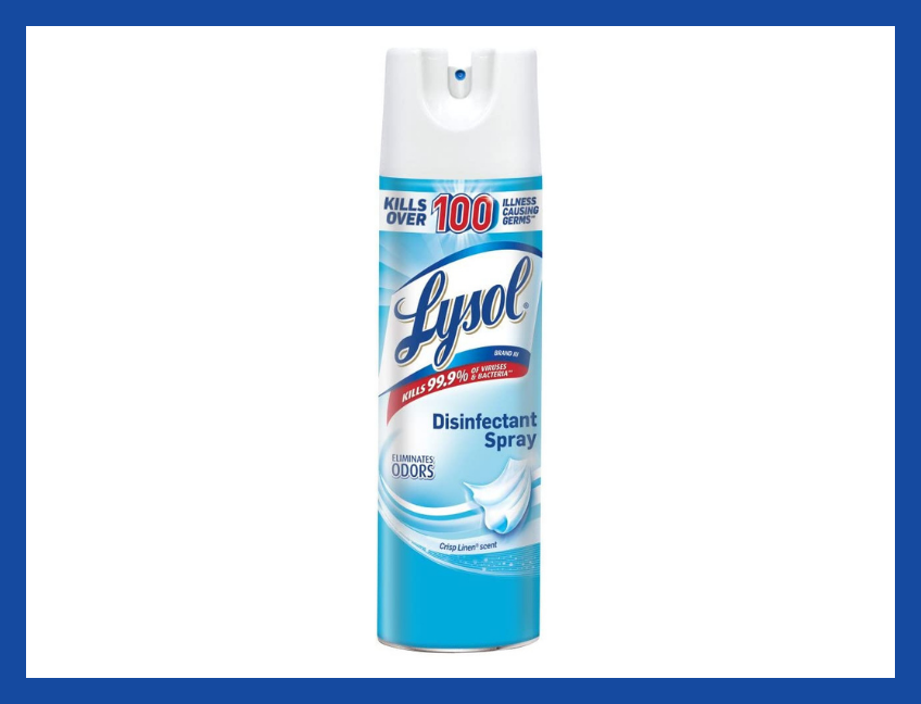 Lysol Disinfectant Spray, Crisp Linen, 19-ounce. (Photo: Amazon)