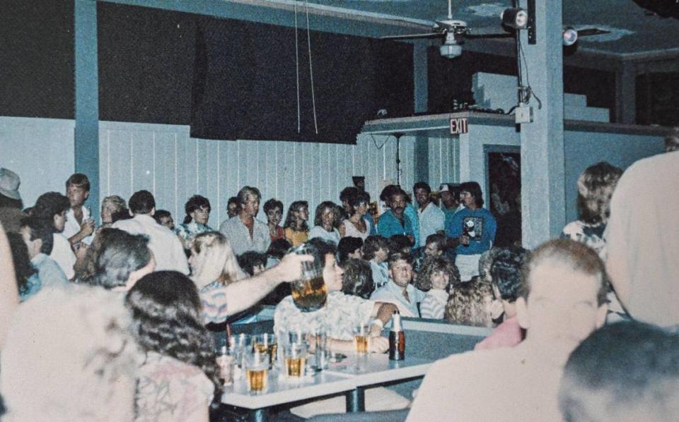A photo from Glen Delpit’s collection shows people enjoying the music at The Wild Blue Yonder music venue during its heyday.