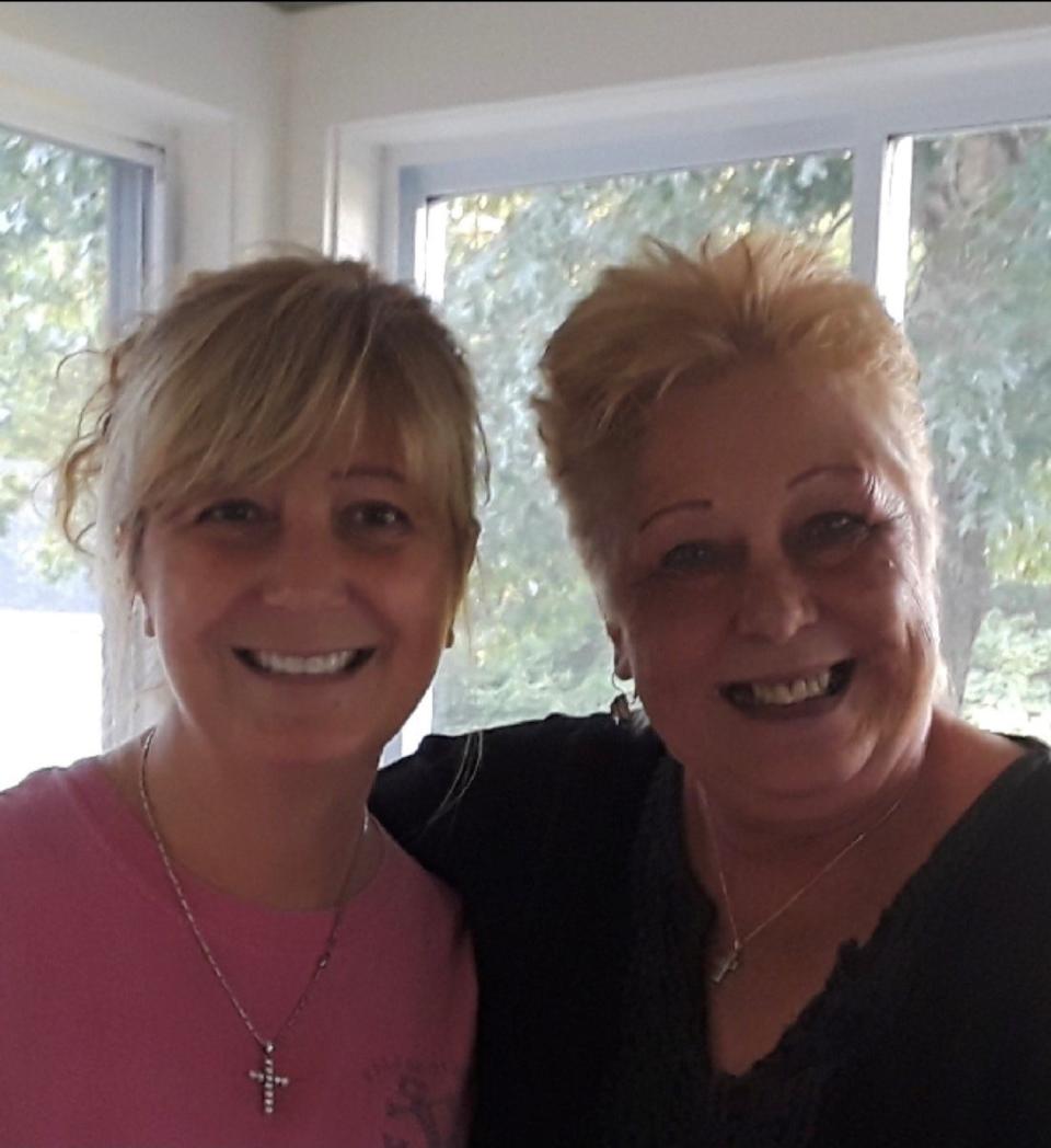 Julie Anastas, left, and her mother, Nadine DuBay-Crupi, in the last photo they had taken together. Anastas tried in vain to persuade her mother to get a COVID-19 vaccine. DuBay-Crupi died of the disease in December at 72.