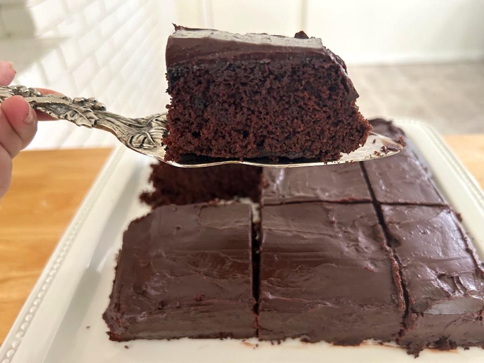 Ina Garten's chocolate cake with mocha frosting