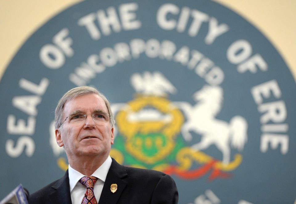 Erie Mayor Joe Schember pushed hard for the implementation of a citywide stormwater fee.