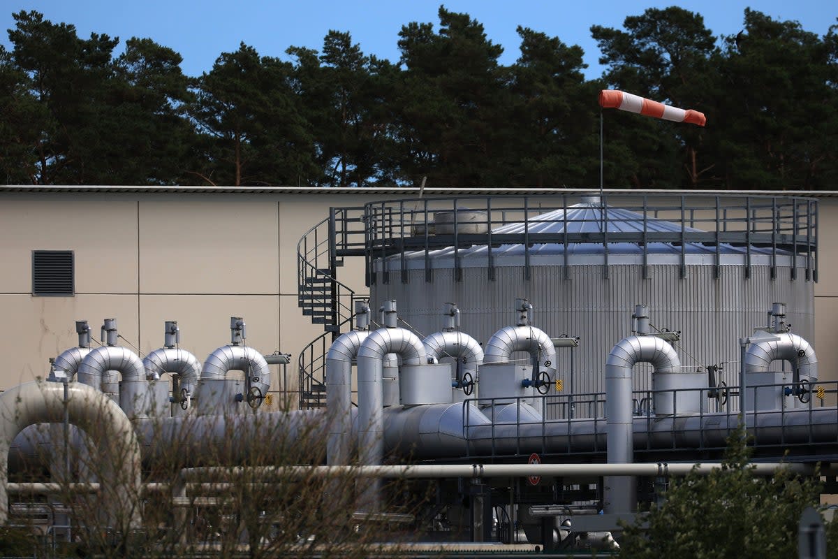 The gas receiving station of the Nord Stream pipeline that runs from Russia to Germany  (Bloomberg via Getty Images)