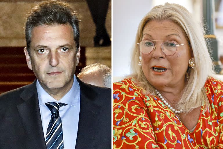 Sergio Massa y Elisa Carrió