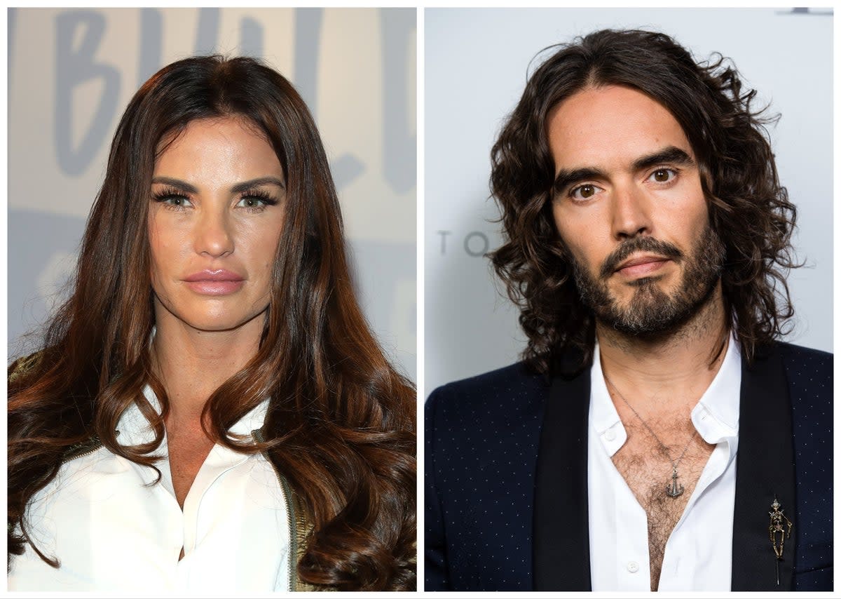 Katie Price recalled one encounter with Russell Brand at LAX airport (Getty)
