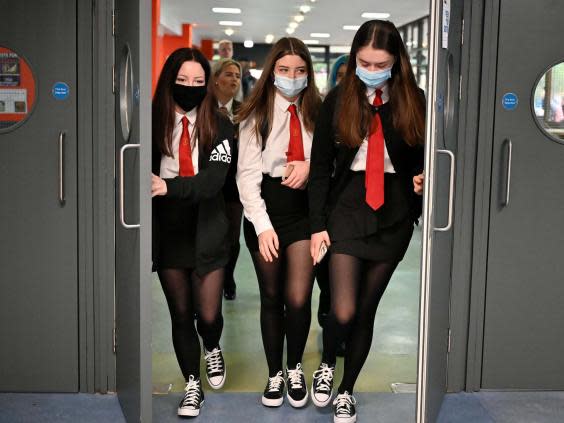 Masks will be required in Scotland when moving around corridors and spaces where social distancing cannot be guaranteed (Getty)