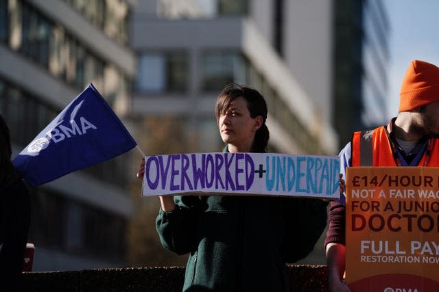 Junior doctors on strike