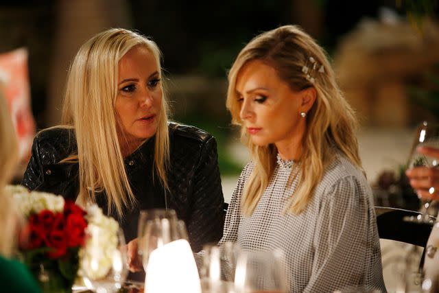 <p>Faraone/Bravo/NBCU/getty</p> Shannon Storms Beador and Tamra Judge on 'The Real Housewives of Orange County'