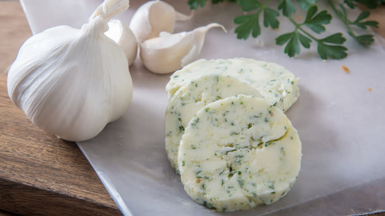 Compound garlic and herb butter