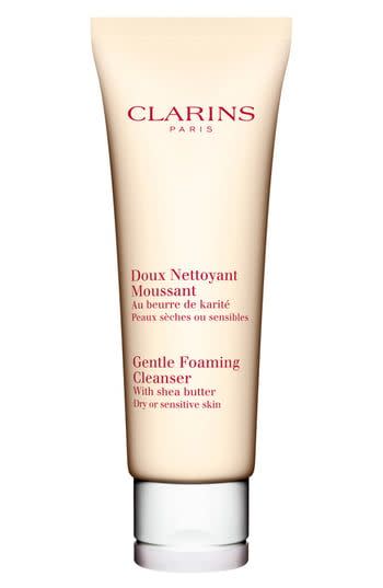 <p><strong>Clarins</strong></p><p>nordstrom.com</p><p><strong>$26.00</strong></p><p><a href="https://go.redirectingat.com?id=74968X1596630&url=https%3A%2F%2Fshop.nordstrom.com%2Fs%2Fclarins-gentle-foaming-cleanser-with-shea-butter-for-dry-sensitive-skin-types%2F3005763&sref=https%3A%2F%2Fwww.harpersbazaar.com%2Fbeauty%2Fskin-care%2Fg32417770%2Fbest-face-wash%2F" rel="nofollow noopener" target="_blank" data-ylk="slk:Shop Now;elm:context_link;itc:0;sec:content-canvas" class="link ">Shop Now</a></p><p>More reactive complexions will love the creaminess of the low-lather Clarins Gentle Foaming Cleanser with Shea Butter.</p>