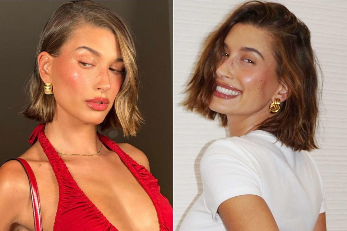 Hailey Bieber's Blunt Mini-Bob Is One of This Year's Biggest