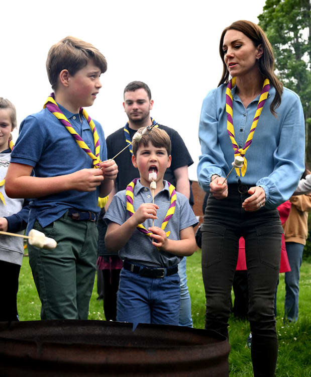 Kate Middleton con sus pequeños