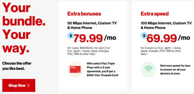 Verizon Ends Fios Bundles and Contracts With 'Mix & Match' Pricing