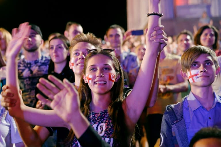 The mood in the city formerly known as Stalingrad was upbeat despite thick swarms of midges and mosquitoes