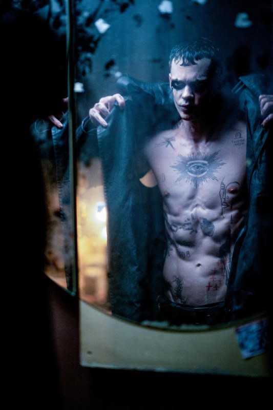 Bill Skarsgård plays Eric Draven in "The Crow." Photo courtesy of Lionsgate