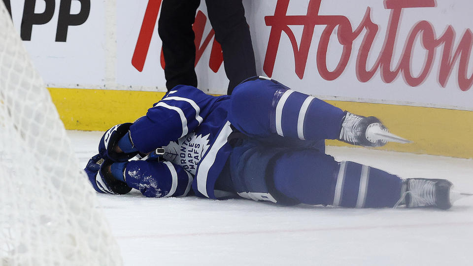 Maple Leafs defenceman Jake Muzzin has been placed on injured reserve.   (Steve Russell/Toronto Star via Getty Images)