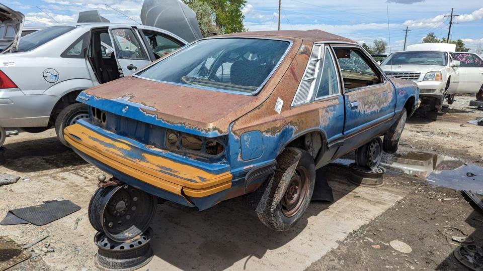 1980 mercury capri hatchback in colorado wrecking yard