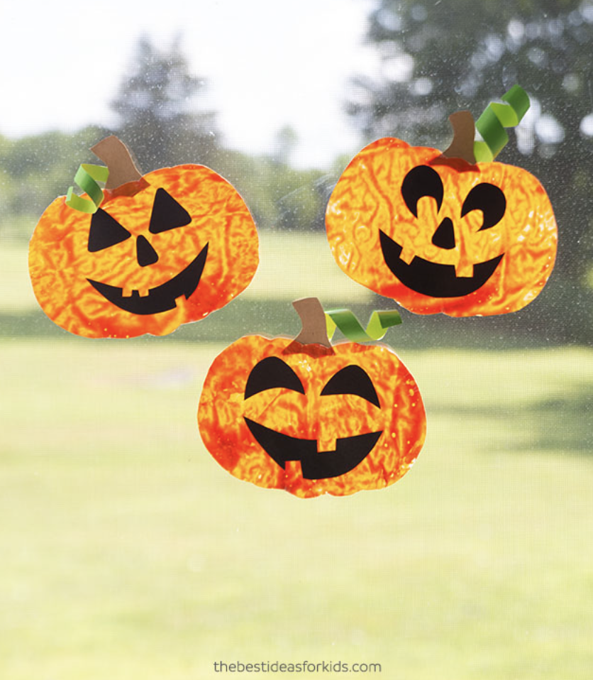 Pumpkin Suncatchers