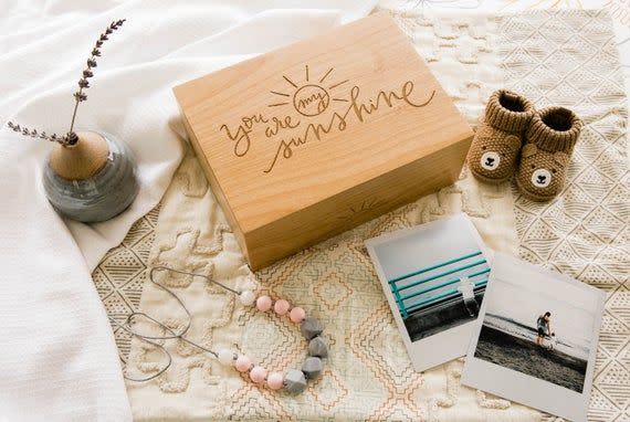 'You Are My Sunshine' Wood Keepsake Box