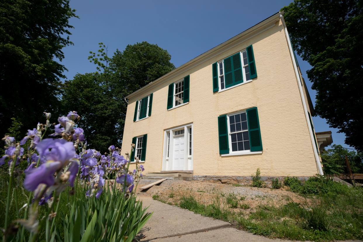 Renovations to the Harriet Beecher Stowe House, located at the corner of Martin Luther King Drive and Gilbert Avenue in Walnut Hills, restored its yellow paint and green shutters.