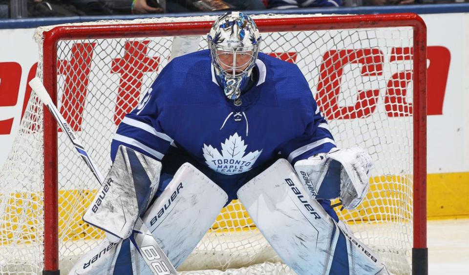 Frederik Andersen returns to the net for the Maple Leafs.