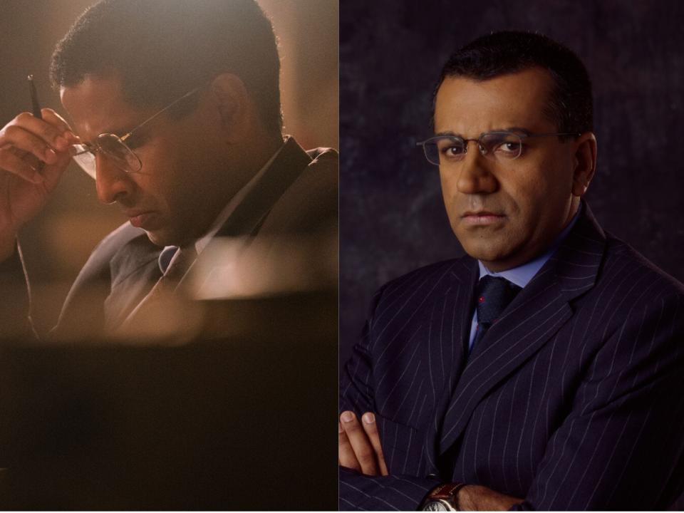 Prasanna Puwanarajah plays Martin Bashir in season five of Netflix's "The Crown."