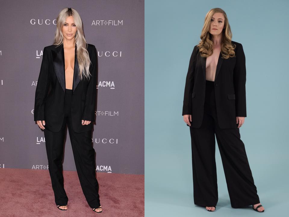 2) The No-Shirt-No-Problem Pantsuit