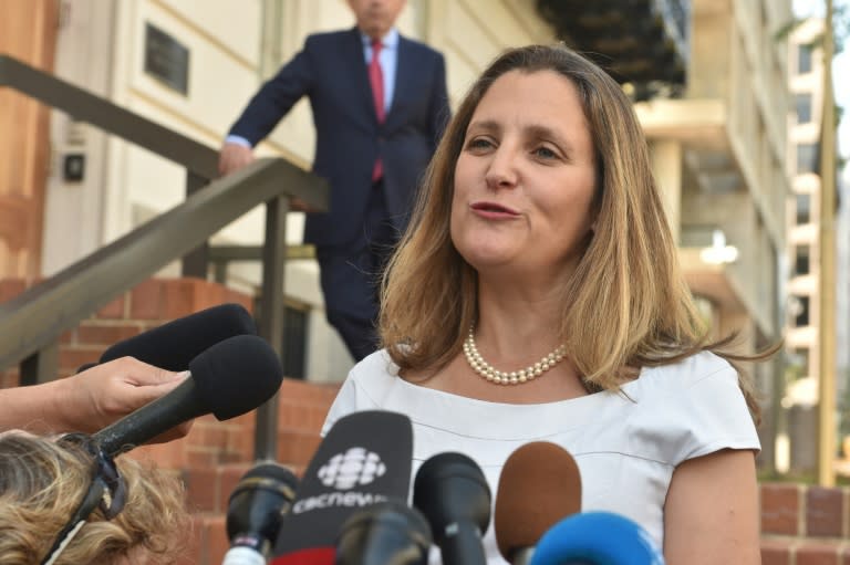 Canadian Foreign Minister Chrystia Freeland was upbeat about the potential for progress after Mexico agreed to a new trade deal with the United States