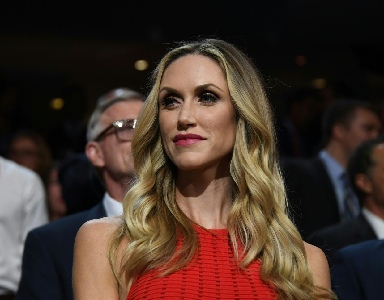 Lara Trump posed for a glam maternity shoot with Hello! magazine. (Photo: Getty Images)