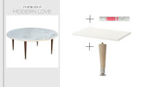 <p>If you don’t feel like spending hundred of dollars on a fancy marble coffee table, but love the expensive look, here’s your solution: Get the $8.99<a href="http://www.ikea.com/us/en/catalog/products/00251135/" rel="nofollow noopener" target="_blank" data-ylk="slk:Linnmon table top;elm:context_link;itc:0;sec:content-canvas" class="link "> Linnmon table top</a>, some tapered mid century legs at <a href="http://www.lowes.com/pd_843-1380-2506_0__?productId=3042595&store_code=3293&cm_mmc=SCE_PLA-_-Millwork-_-SpecialtyMillwork-_-3042595:Waddell&CAWELAID=&kpid=3042595&CAWELAID=1368107048&k_clickID=83691c39-f439-43df-b7c4-a1b11c5af29d" rel="nofollow noopener" target="_blank" data-ylk="slk:Lowe’s;elm:context_link;itc:0;sec:content-canvas" class="link ">Lowe’s</a> and cover the top with <a href="http://www.walmart.com/ip/43938544?wmlspartner=wlpa&adid=22222222227032014688&wl0=&wl1=g&wl2=c&wl3=75980736408&wl4=&wl5=pla&wl6=105345034128&veh=sem#about" rel="nofollow noopener" target="_blank" data-ylk="slk:marble contact paper;elm:context_link;itc:0;sec:content-canvas" class="link ">marble contact paper</a>. You’ll have a totally amazing coffee table for under $30. <br></p>