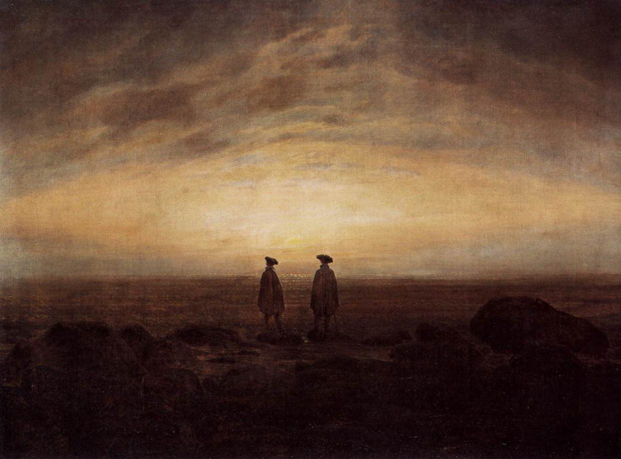 Two Men by the Sea (1817) by Caspar David Friedrich