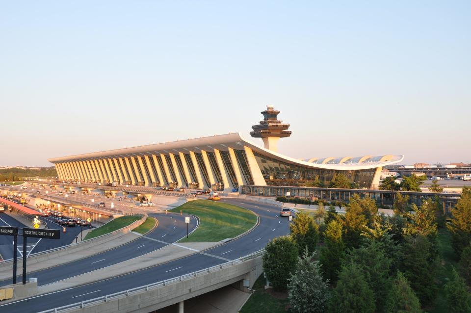 Main terminal of Washington Dulles International Airport.