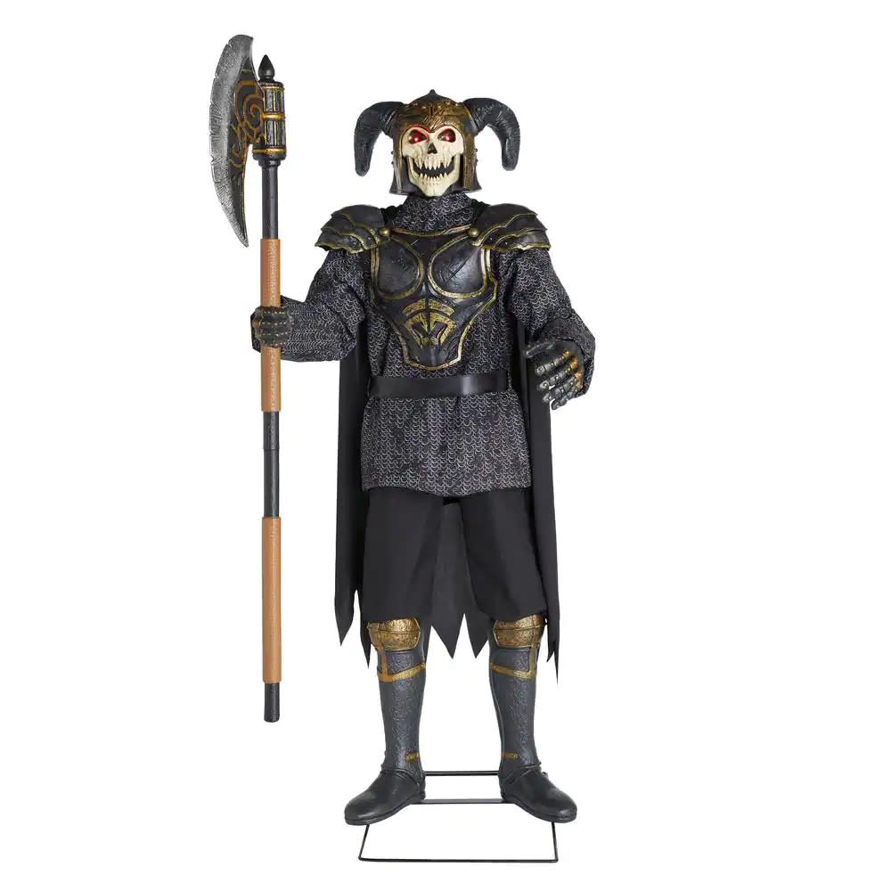 home accents holiday animated led grave warrior halloween animatronics