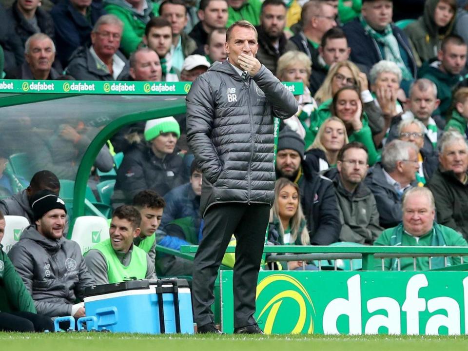 For once Celtic do not seem as dominant as they have been under Brendan Rodgers (Getty)