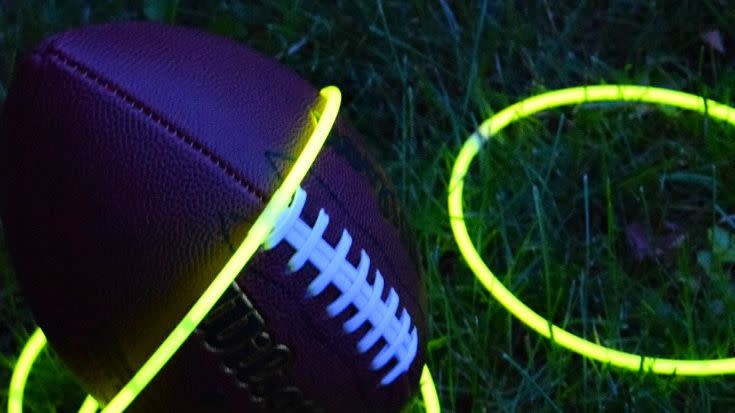 tailgate games football glow in the dark ring toss