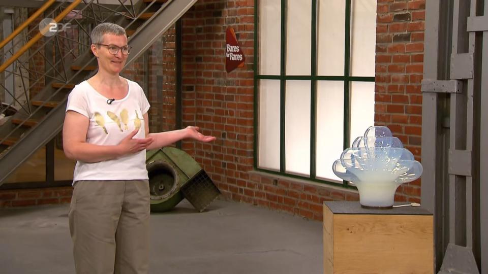 "Wir rätseln, wer der Designer ist, gab Thorsden Schlößner zu. "Sie wissen nicht, wer der Designer ist?", wiederholte Lena Frerk wie eine strenge Lehrerin. Sie half gern ... (Bild: ZDF)