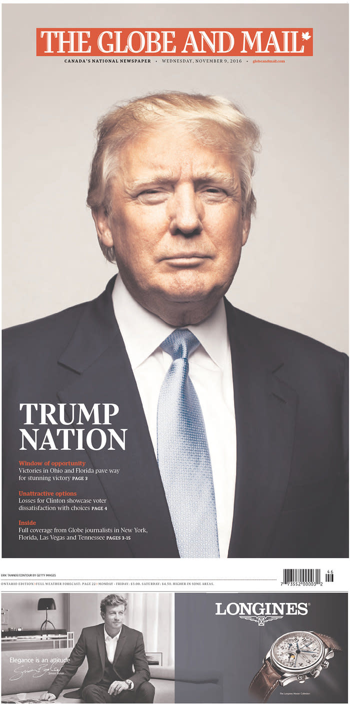 Newspapers around the world react to Donald Trump’s victory