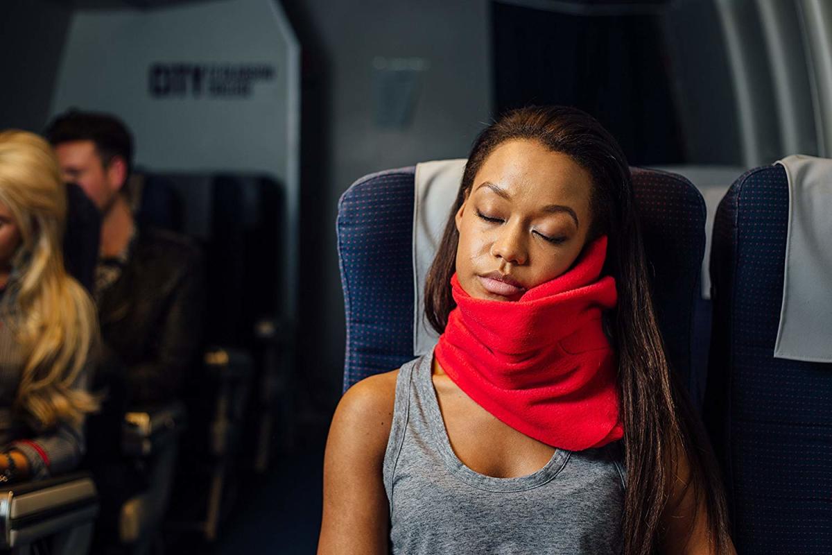 The Silly-Looking Trtl Travel Pillow Is the Only Way I Can Sleep on Flights