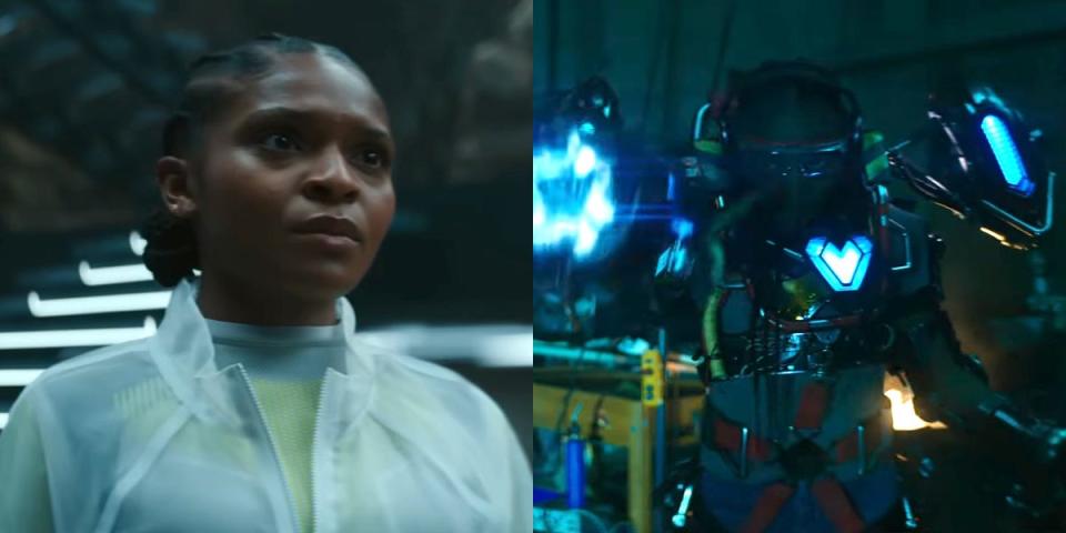 Dominique Thorne as Riri Williams and Ironheart in "Black Panther: Wakanda Forever."