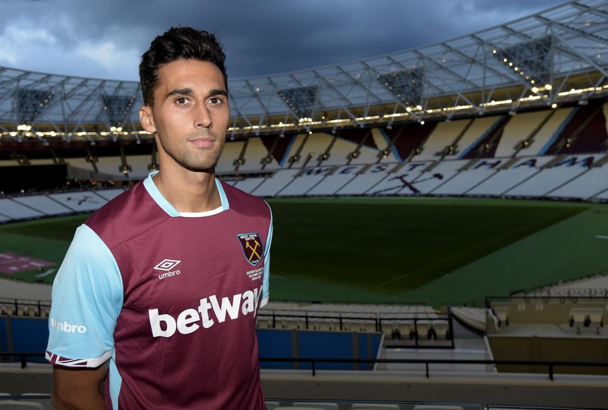 Short Spell | Arbeloa made three appearances for West Ham last season: Arfa Griffiths/West Ham United via Getty Images