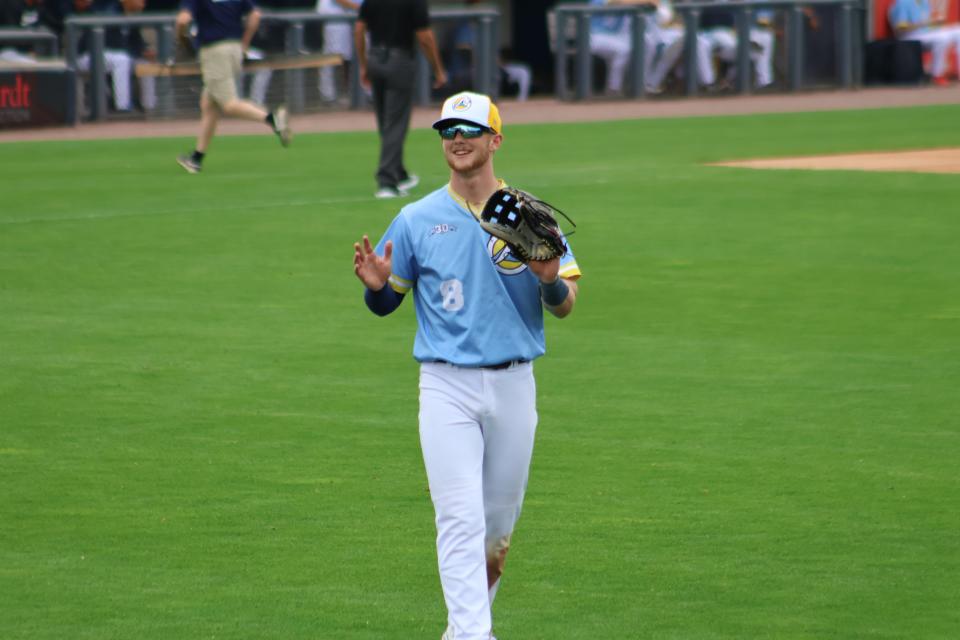 West Michigan Whitecaps outfielder Justice Bigbie