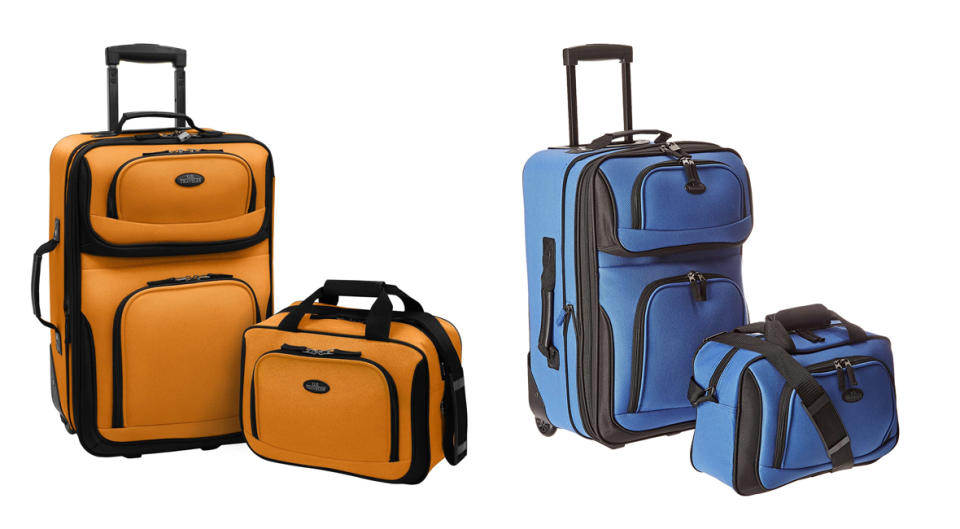U.S. Traveler Rio Rugged Fabric Expandable Carry-On Luggage Set (Photo: Amazon)