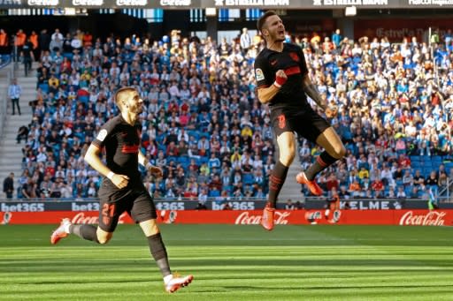 Saul Niguez (R) scored a terrific equaliser but Atletico dropped points away to struggling Espanyol