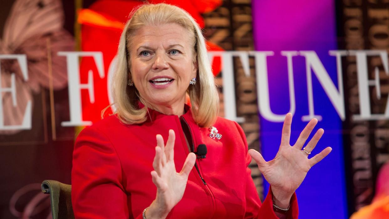 Laguna Niguel, CA, USA; October 2nd, 2012; Ginni Rometty, President and CEO, IBM speaks during the 2012 Most Powerful Women Summit.