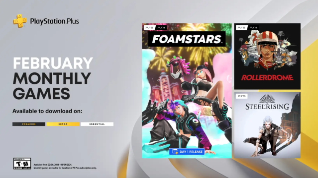 Jogos mensais PlayStation Plus para fevereiro: Foamstars, Rollerdrome,  Steelrising – PlayStation.Blog BR
