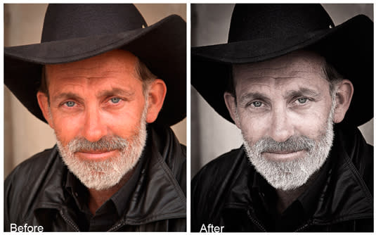 Free Photoshop actions: portrait action