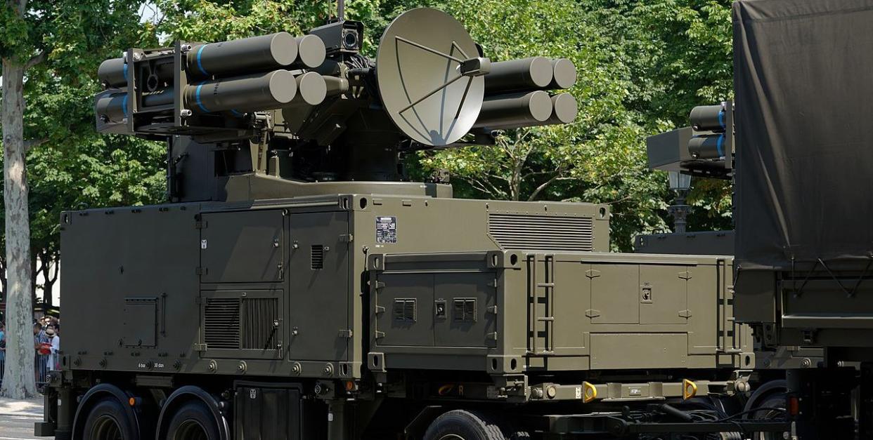 french crotale ng air defense trailer at bastille day